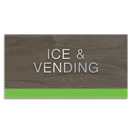 "Ice & Vending" Sign