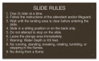 Indiana Water Slide Rules