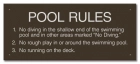 Iowa Pool Rules Sign