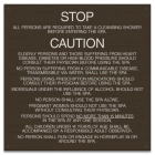 Jefferson County, Alabama Spa Rules Sign