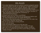 Maine Spa Rules Sign