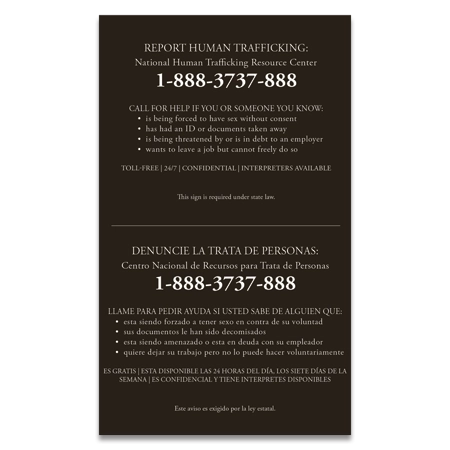 Maryland Large Human Trafficking Notice - Celtec