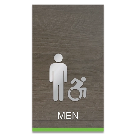 Men Sign w/Male & Dynamic ISA Symbols