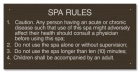 Missouri Spa Rules Sign