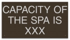 Montana Spa Capacity Sign