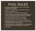Montgomery County, Alabama Pool Rules and Regulations Sign