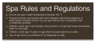 Montgomery County, Alabama Spa Rules Sign