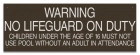 Nebraska No Lifeguard Sign