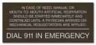 Nevada Dial 911 In Emergency Sign