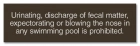New York Pool Pollution Prohibited Sign