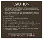 North Carolina Spa Rules Sign