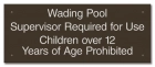 Oklahoma Wading Pool Rules Sign