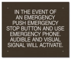 Ontario Canada Emergency Stop Button Sign