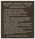 Oregon Pool Rules Sign