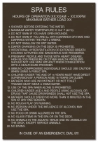 Oregon Spa Rules Sign