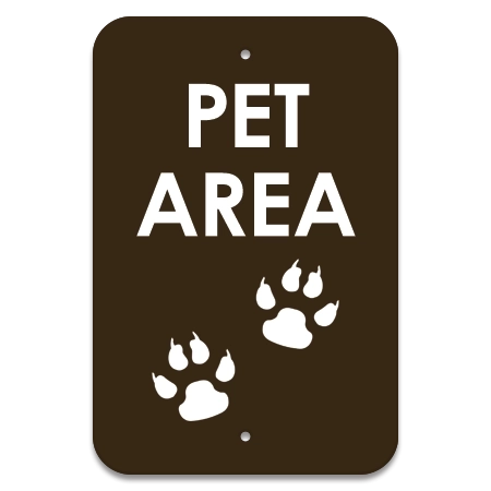 Pet Area Sign