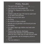 Pool Rules w/ Hours