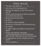 Pool Rules w/ Hours