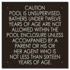 Province Pool Rules Sign - Ontario Compliant: Canada
