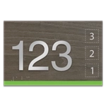 Room Number Sign w/Symbols