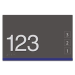 Room Number Sign w/Symbols