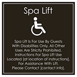 Spa Lift Rules w/ISA Symbol