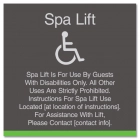 Spa Lift Rules w/ISA Symbol