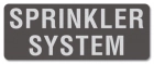 Sprinkler System Label