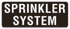 Sprinkler System Label