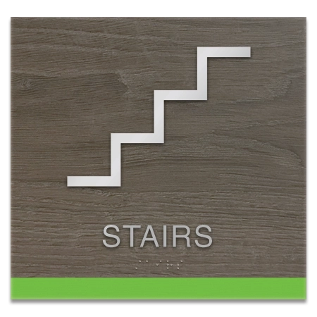 Stairs Sign w/Symbol