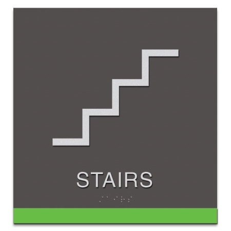 Stairs Sign w/Symbol