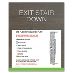 Standard Stairway Evacuation Plans - CA Compliant