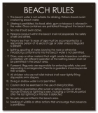 State Pool Sign - Beach Rules - Illinois Compliant
