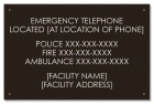 State Pool Sign - Emergency Telephone
