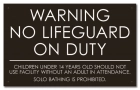 State Pool Sign - No Lifeguard - Nevada Compliant