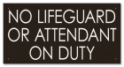 State Pool Sign - No Lifeguard - OK Compliant