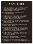 State Pool Sign - Pool Rules - Nevada Compliant