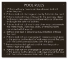 State Pool Sign - Pool Rules - New Hampshire