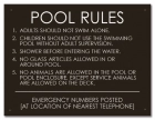State Pool Sign - Pool Rules - North Carolina Compliant