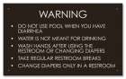 State Pool Sign - Pool Rules - Ohio Compliant