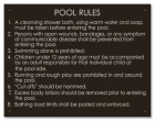 State Pool Sign - Pool Rules - OK Compliant