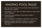 State Pool Sign - Pool Rules - Oregon Compliant