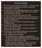 State Pool Sign - Pool Rules - WA Compliant