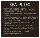 State Pool Sign - Spa Rules - Iowa Compliant