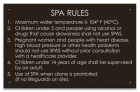 State Pool Sign - Spa Rules - Mississippi