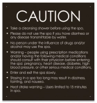 State Pool Sign - Spa Rules - Montana Compliant