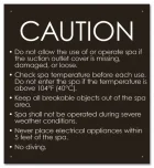 State Pool Sign - Spa Rules