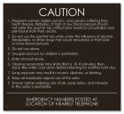 State Pool Sign - Spa Rules - North Carolina Compliant