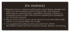 State Pool Sign - Spa Rules - Rhode Island