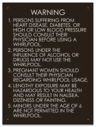 State Pool Sign - Spa Rules - Wisconsin Compliant